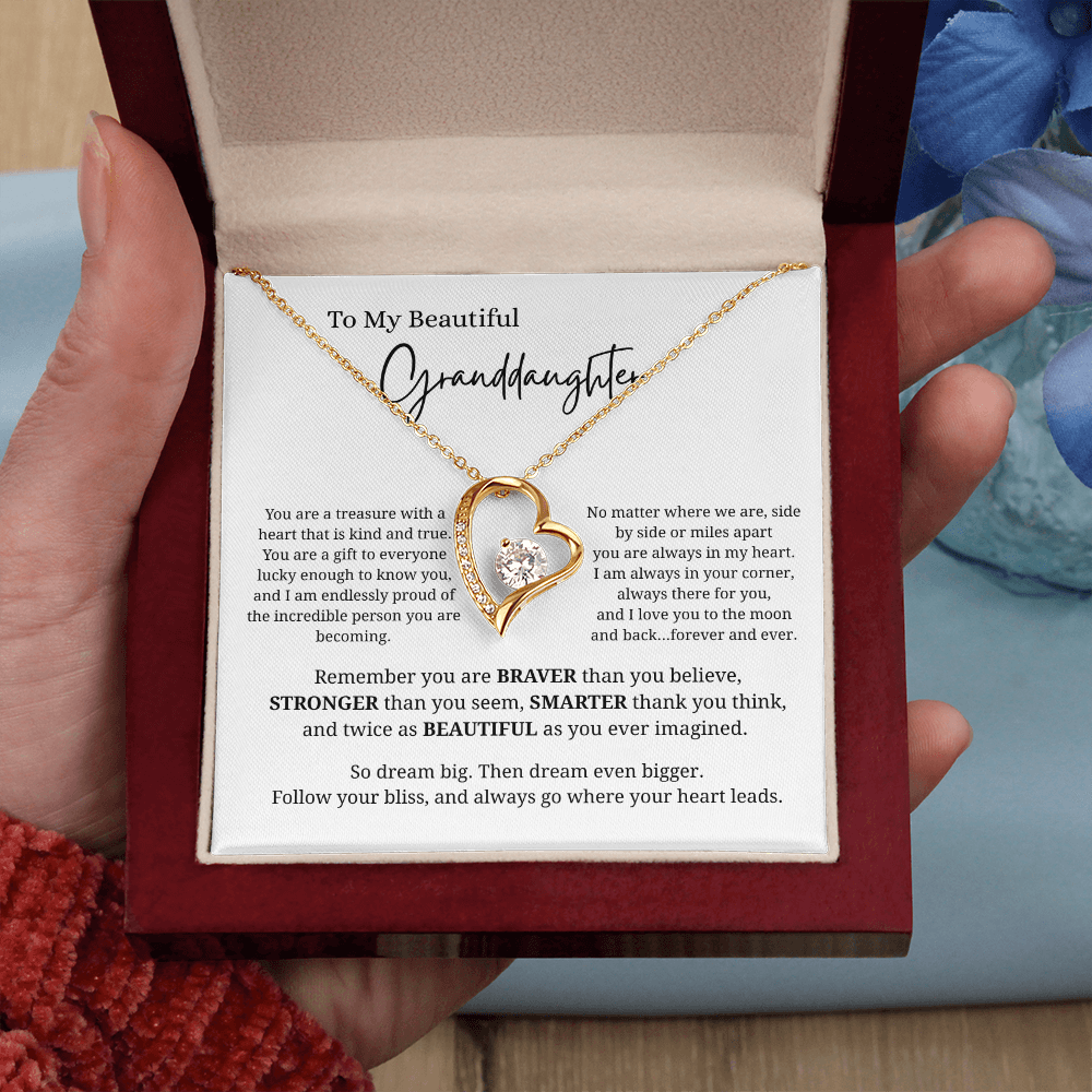 To My Beautiful Granddaughter | Forever Love Necklace