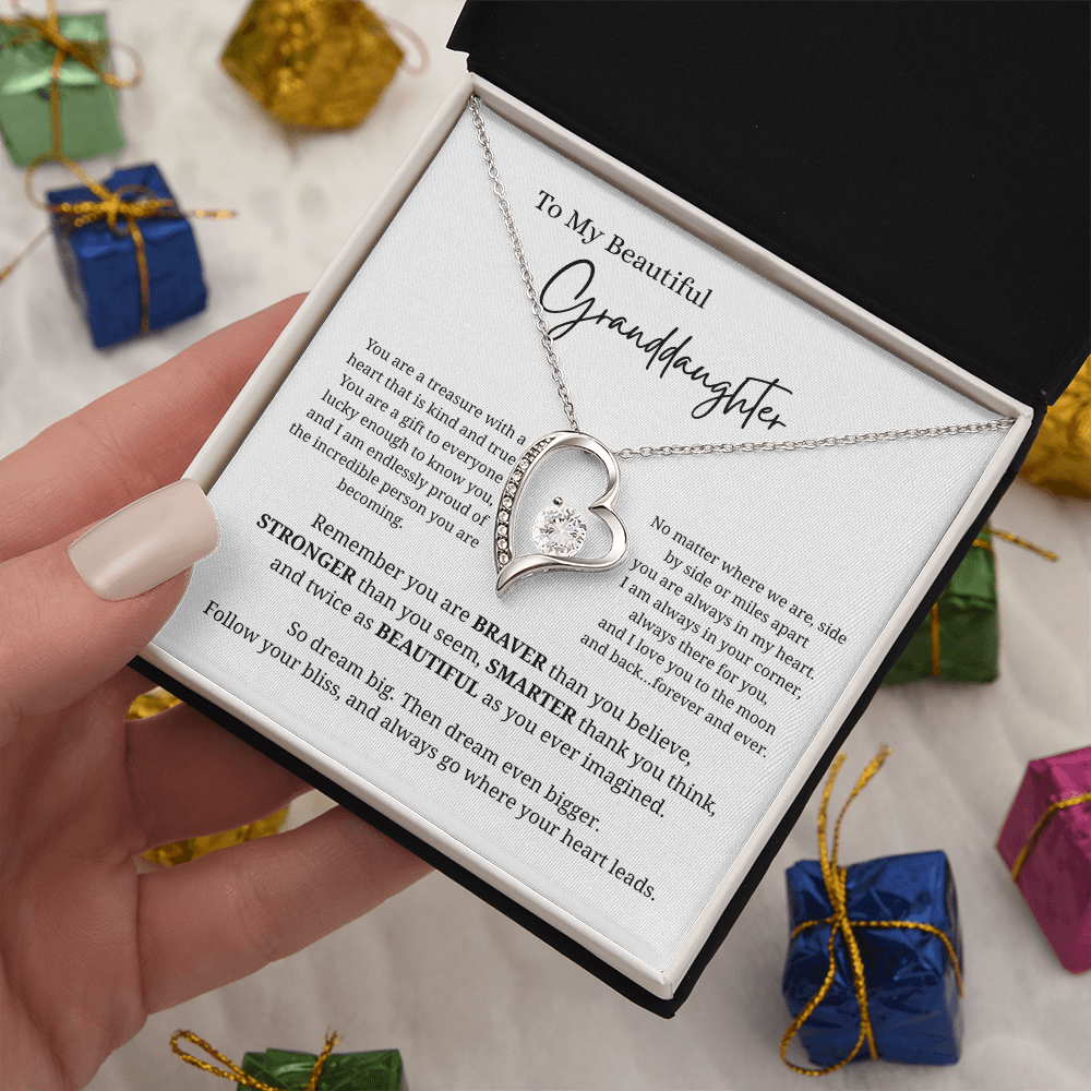 To My Beautiful Granddaughter | Forever Love Necklace