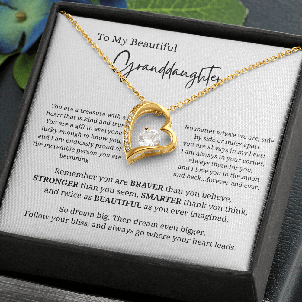 To My Beautiful Granddaughter | Forever Love Necklace