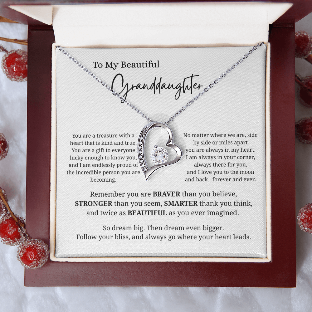To My Beautiful Granddaughter | Forever Love Necklace