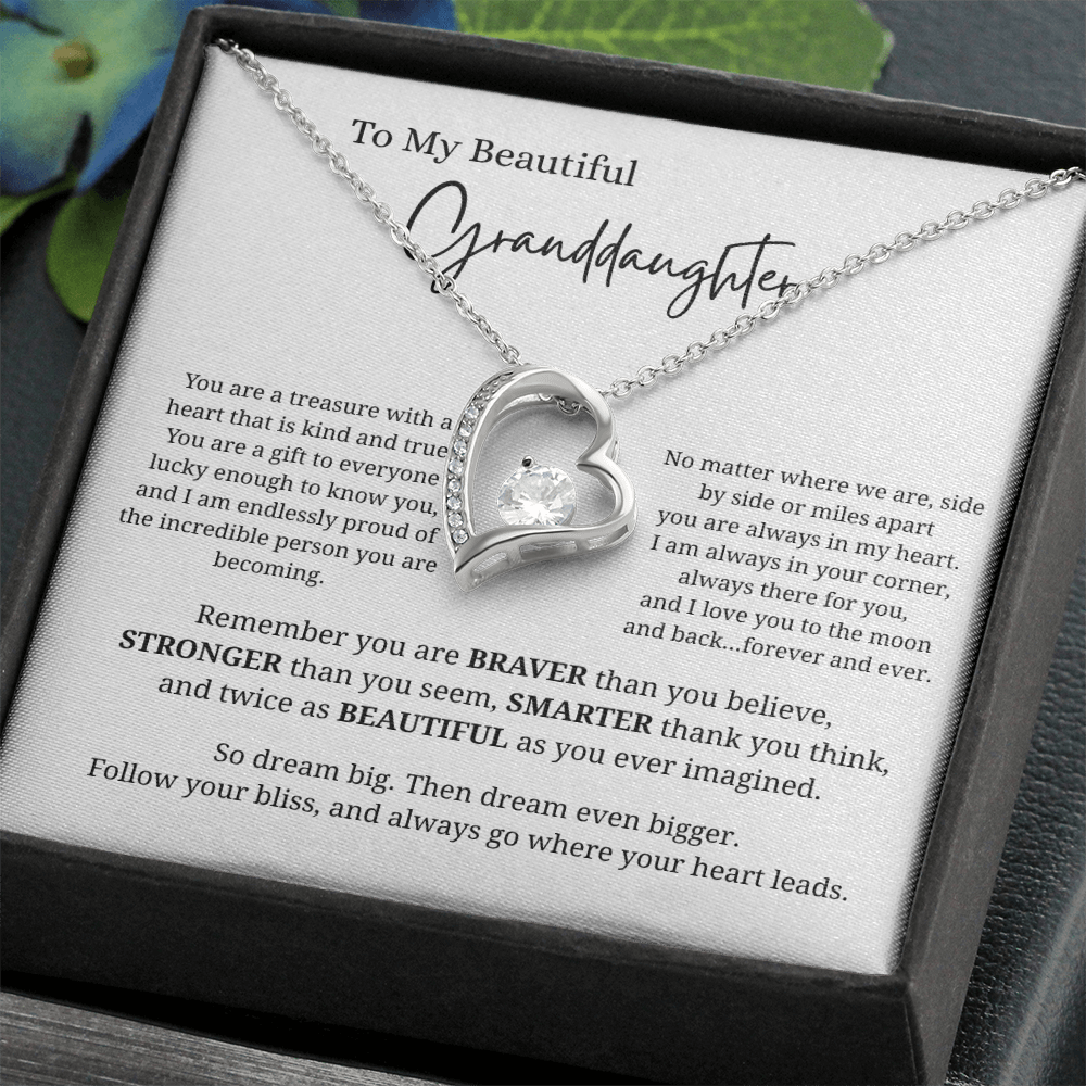 To My Beautiful Granddaughter | Forever Love Necklace